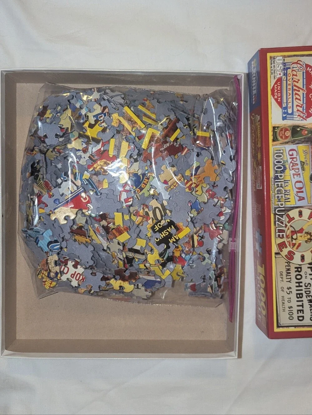 1000 Piece White Mountain Puzzle - Vintage Signs